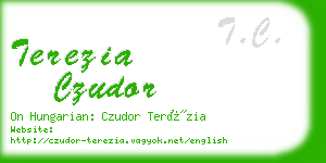 terezia czudor business card